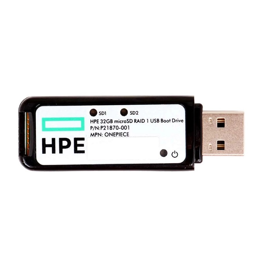 HPE 32GB microSD RAID 1 USB Boot Drive.
