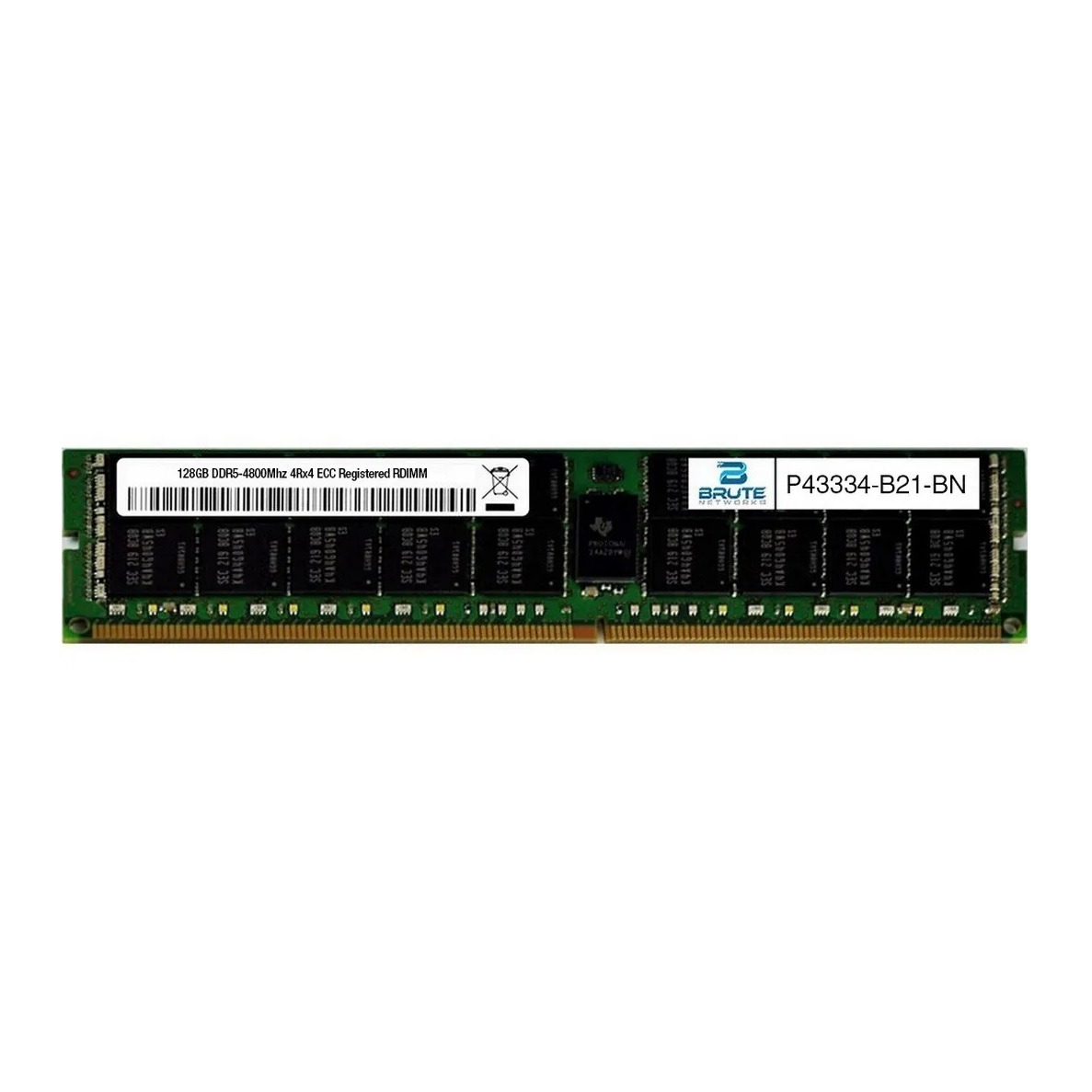 HPE 128GB (1x128GB) Quad Rank x4 DDR5-4800 CAS-46-39-39 EC8 Registered 3DS Smart Memory Kit
