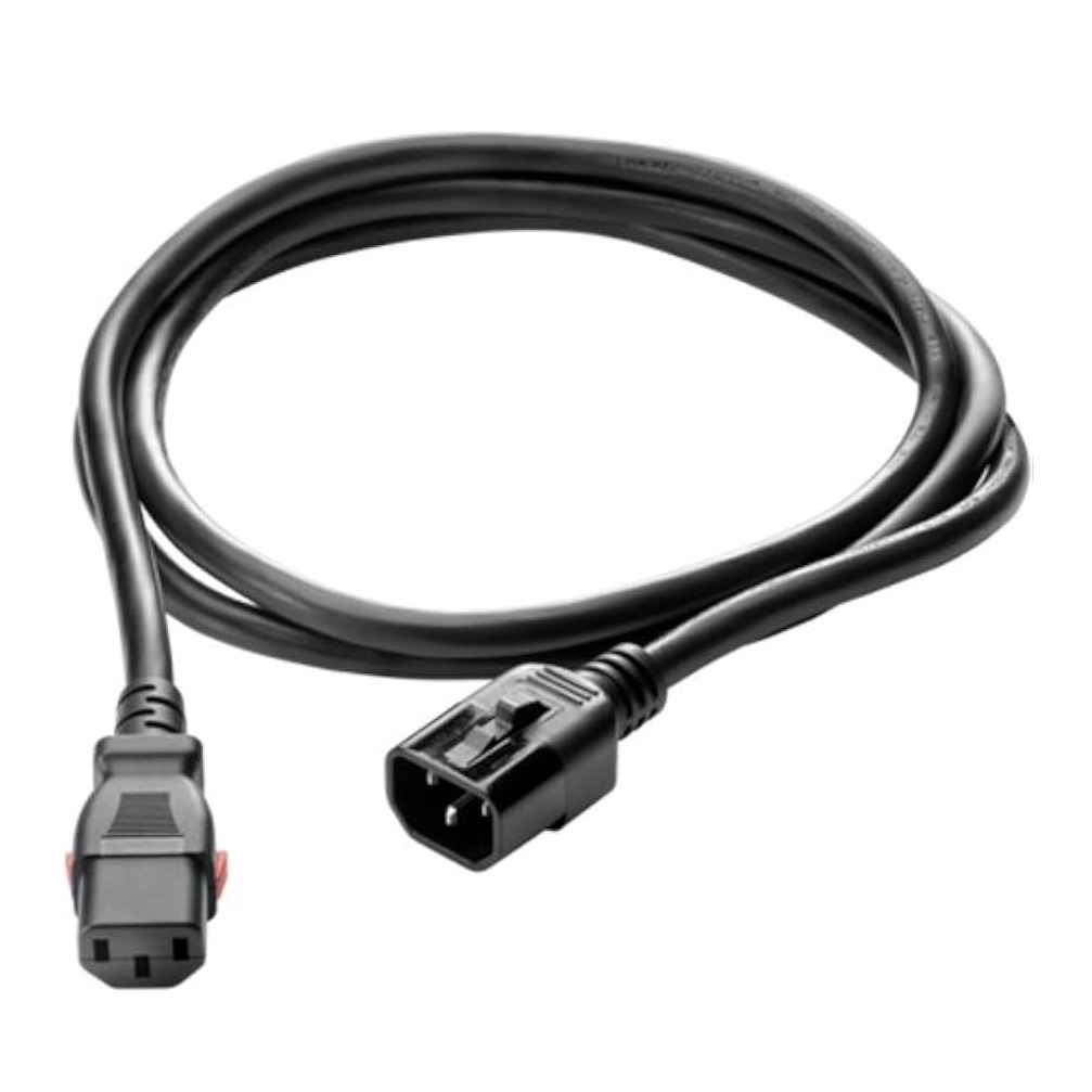 HPE C19 ‑ C20 WW 250V 16Amp 2m 6‑pack Black Locking Power Cord
