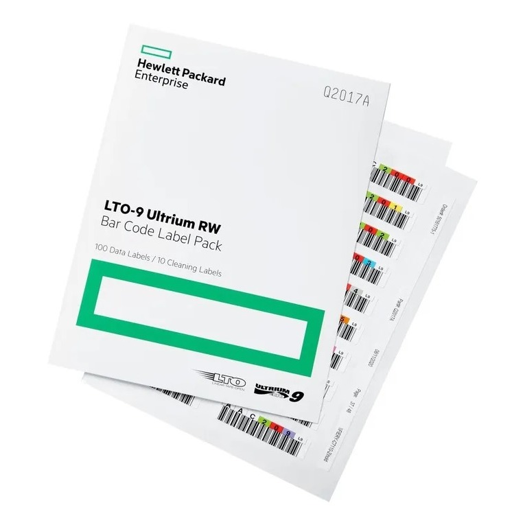 HPE LTO‑9 Ultrium RW Bar Code Label Pack
