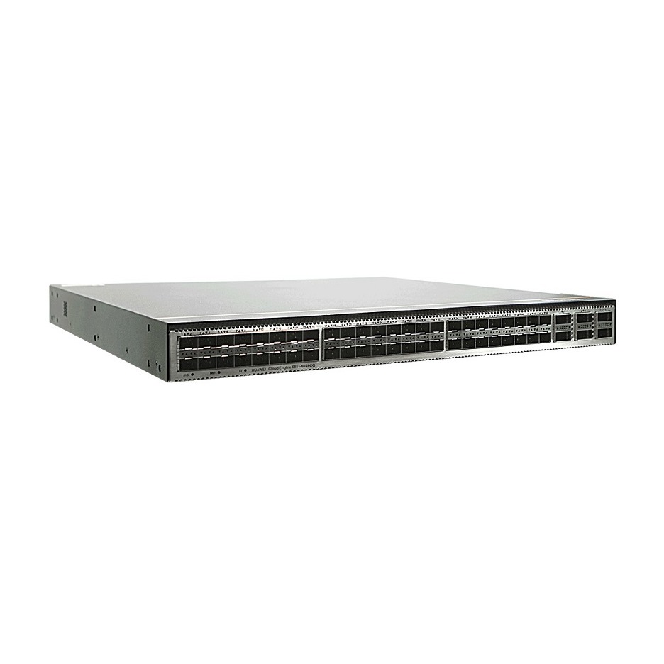 Huawei,02354GCW,CE6863E-48S6CQ switch (48 * 25GE SFP28, 6 * 100Ge QSFP28, 2 * AC power supply, 4 * fan box, port side air).