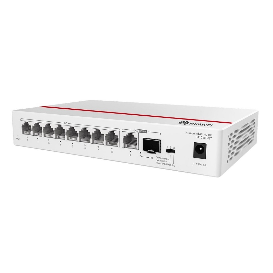 98012199,Data Communication,S110-8T2ST,S110-8T2ST,S110-8T2ST (8*10/100/1000BASE-T ports, 1*GE SFP port, 1*10/100/1000BASE-T port