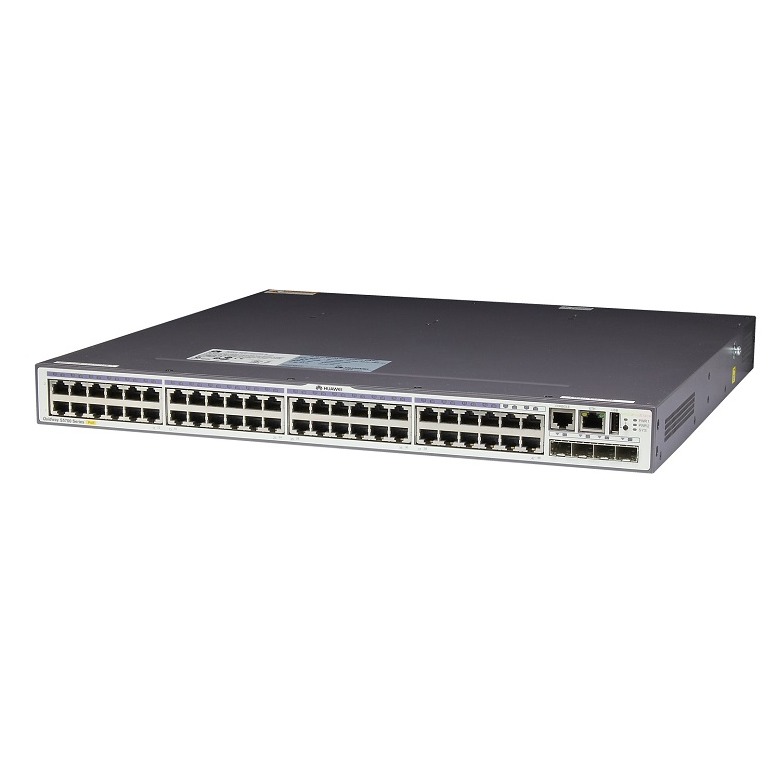 S5700-28C-EI-24S Bundle(24 Gig SFP .4 of which are dual-purpose 10/100/1000 or SFP.with 1 interface slot.with 150W AC power supply).