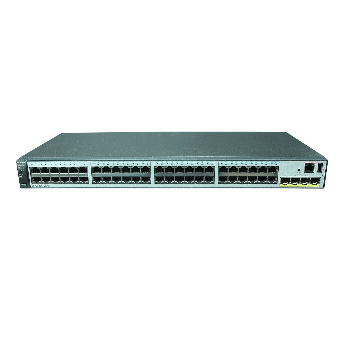S5720-52P-LI-AC(48 Ethernet 10/100/1000 ports,4 Gig SFP,AC power support,overseas).