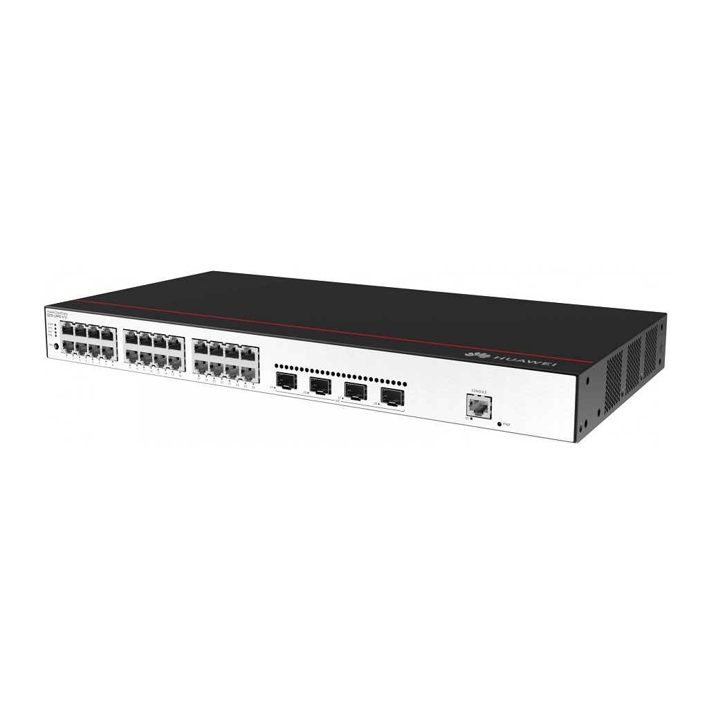 24 x 10/100/1000Base-T ports, 4 x GE SFP ports ,AC power supply , PoE+ , 