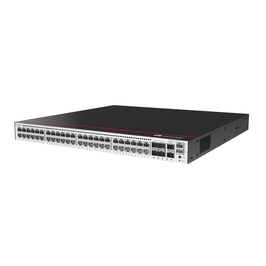 48*10/100/1000BASE-T ports, 4*10GE SFP+ ports, 2*12GE stack ports, without power module