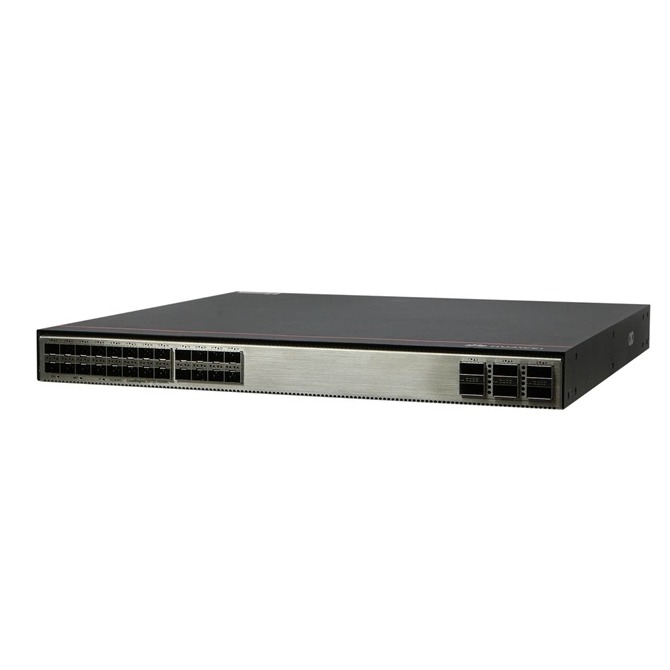 Huawei,24 x GE ports (SFP+), 6 x 100GE ports (QSFP28),Dual pluggable 600 W AC power modules 