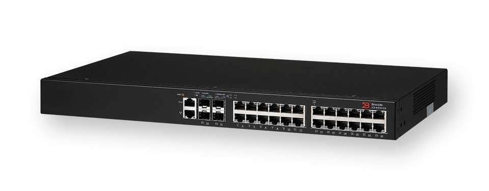 24-port 1G Switch PoE+ 390W, 2x1G SFP+ (upgradable to 10G) & 2x1G/10G SFP+ Uplink/Stacking Ports