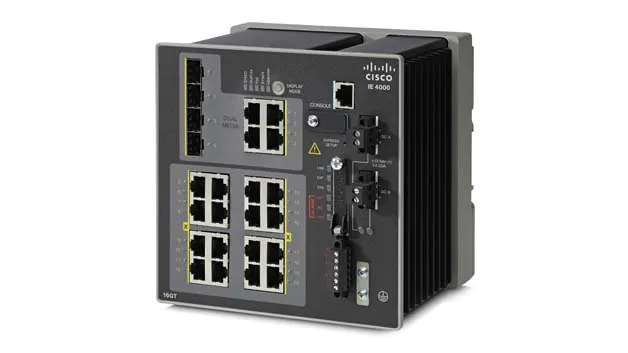Cisco IE4000 with 8GE Copper, 8GE PoE+ and 4GE combo uplink ports