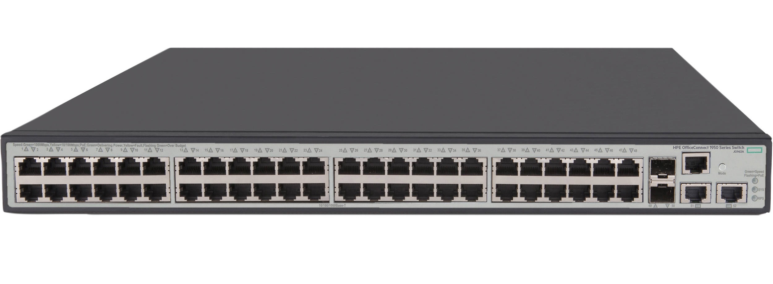 HPE 1950 48G 2SFP+ 2XGT PoE+ Switch