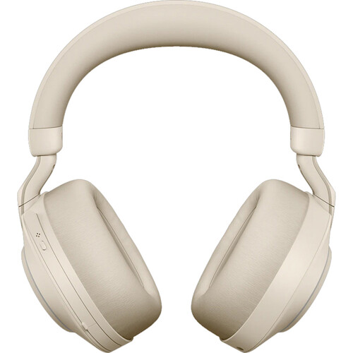 Jabra Evolve2 85 Noise-Canceling Wireless Over-Ear Headset,USB Type-A, Beige