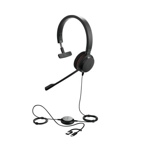 Jabra Evolve 20 - USB-C/A, MS Mono
