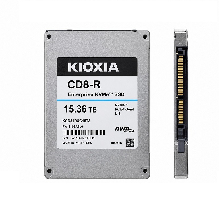 Kioxia,CD8-R 15.36 TB NVMe GEN4 U.2