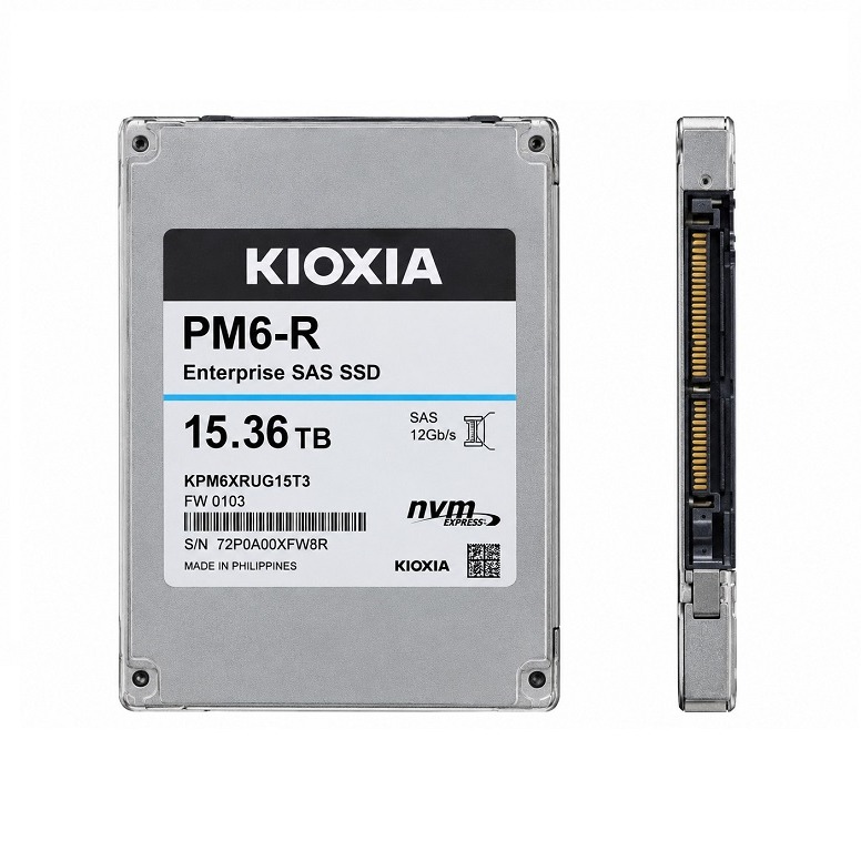 Kioxia,PM6-R 15.36TB SAS