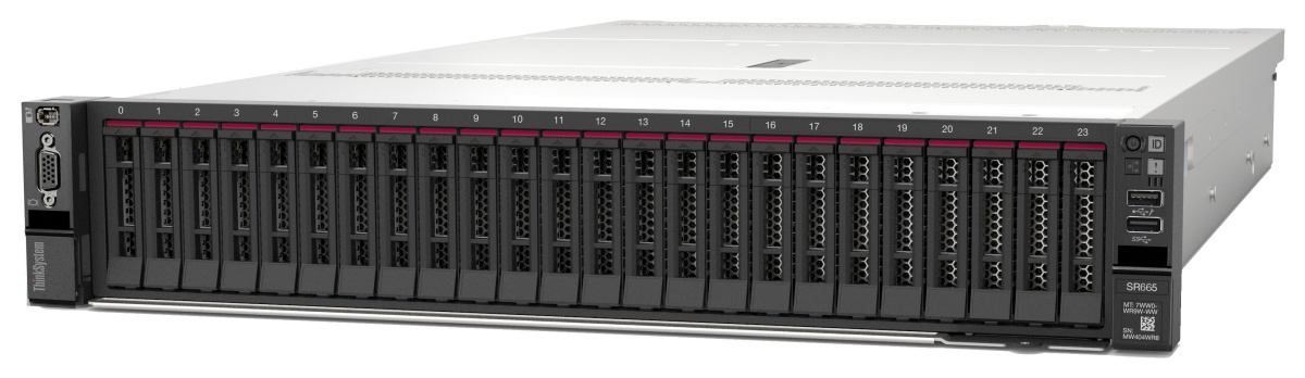 SR665 AMD EPYC 7302 (16C 3.0GHz 128MB Cache/155W) 32GB 3200MHz (1x32GB, 2Rx8 RDIMM), O/B, 940-8i 4GB, 1x750W, Toolless Rails V2