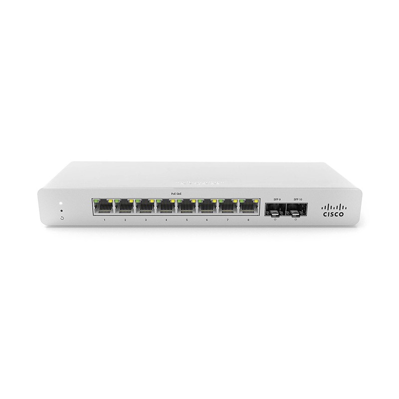 Meraki MS120-8FP 1G L2 Cloud Managed 8x GigE 127W PoE Switch