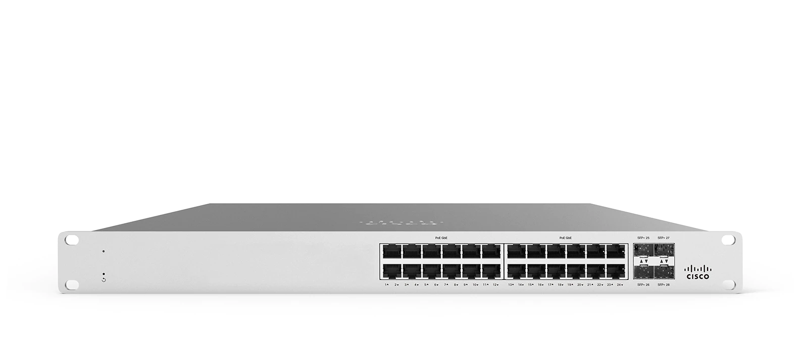 Meraki MS125-24P 24-Port Cloud Managed Stackable Gigabit PoE+ Switch w/ 4 x 10GbE SFP+ Ports