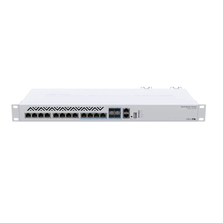 Mikrotik,Cloud Router Switch 312-4C+8XG-RM with 8 x 1G/2.5G/5G/10G RJ45 Ethernet LAN, 4x Combo ports