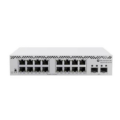 MikroTik CSS318-16G-2S+in Managed Network Switch, 16 Gigabit Ethernet Ports, 2 SFP+ Ports
