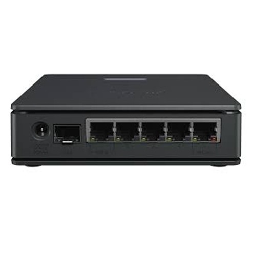 Mikrotik,hAP ax S with dual-core 950 MHz CPU, 512MB RAM, 5 x Gbit LAN,  1 x 2.5 Gbit SFP port, 