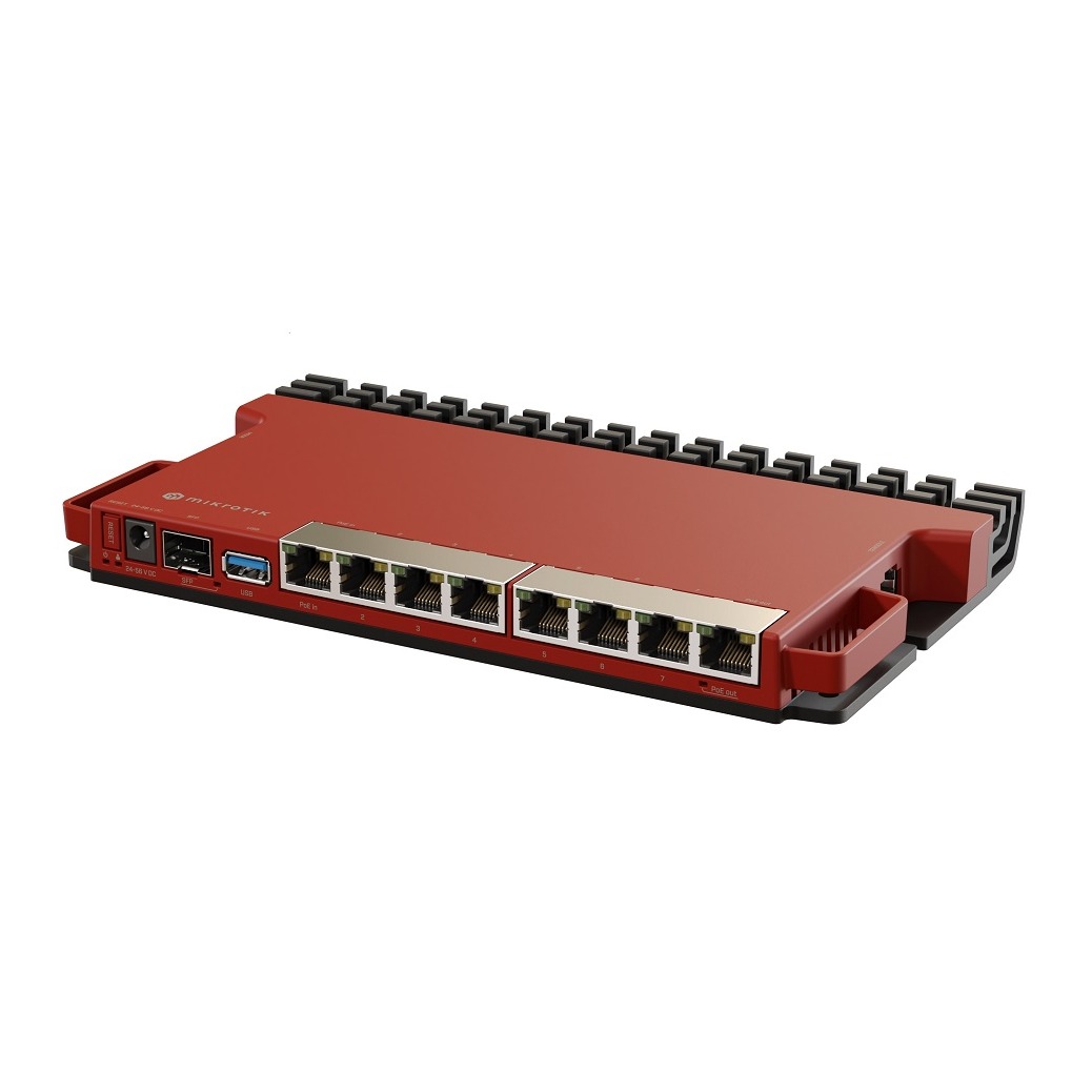 MikroTik L009 8 Port PoE High Performance Router - includes rackmount 