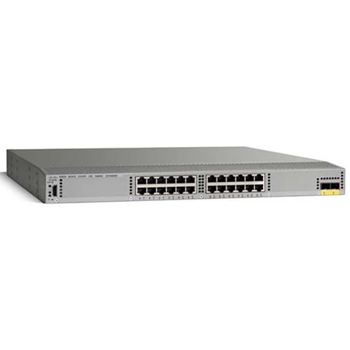 Cisco Nexus 2224TP Series 1GE Fabric Extender, 2PS, 1 Fan Module, 24x100/1000Base-T + 2x10GE