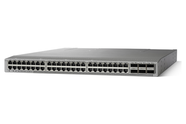 Cisco Nexus 9300 with 48p 10G BASE-T and 6p 40G/100G QSFP28, MACsec capable