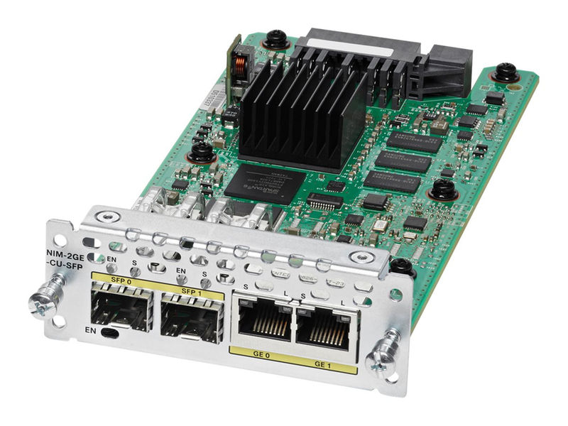 2-port GE WAN NIM, dual-mode RJ45 & SFP