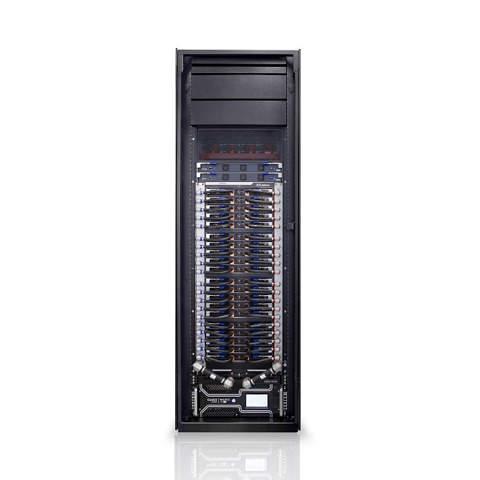 320Tb/s, 800-port HDR InfiniBand chassis, includes 9 power supply units (N+1) with support for up to 16 power supply units (N+N)