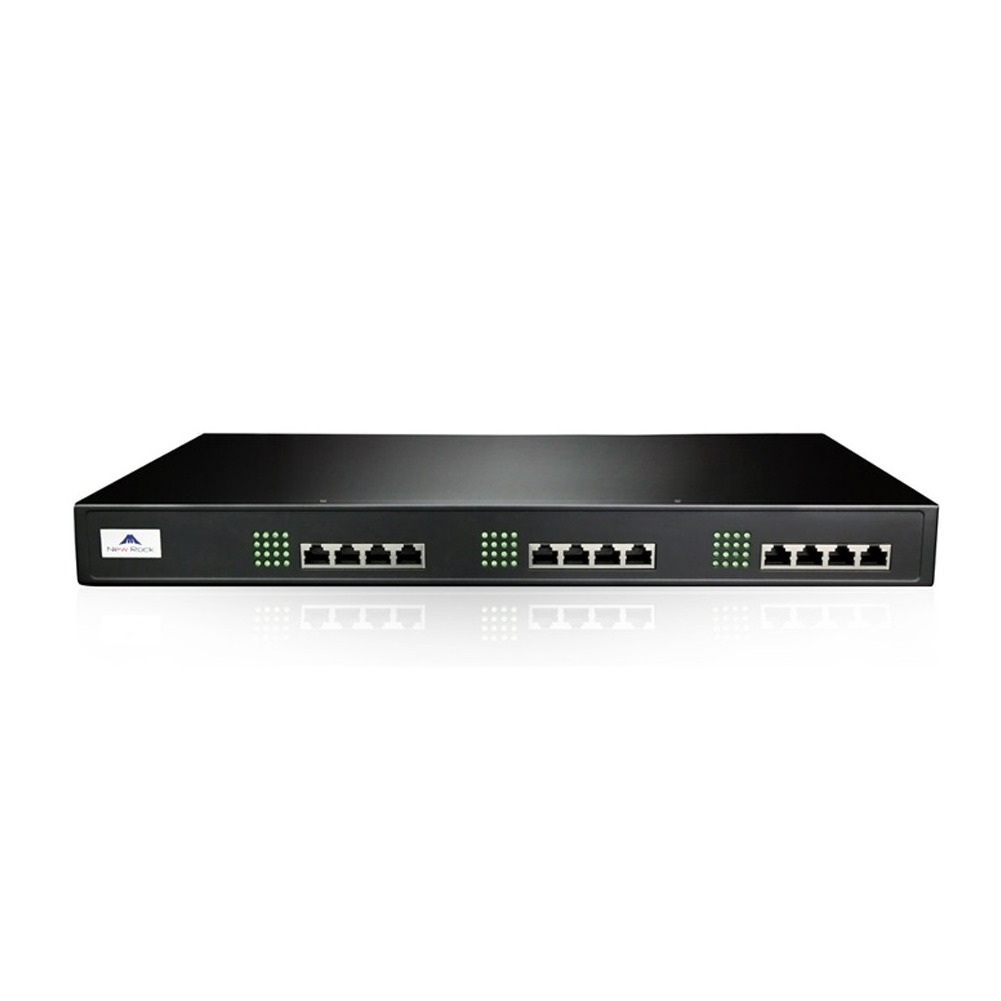 Newrock,16FXS+16FXO ports, 32 concurrent calls,2 Giga ETH ports,1U,19
