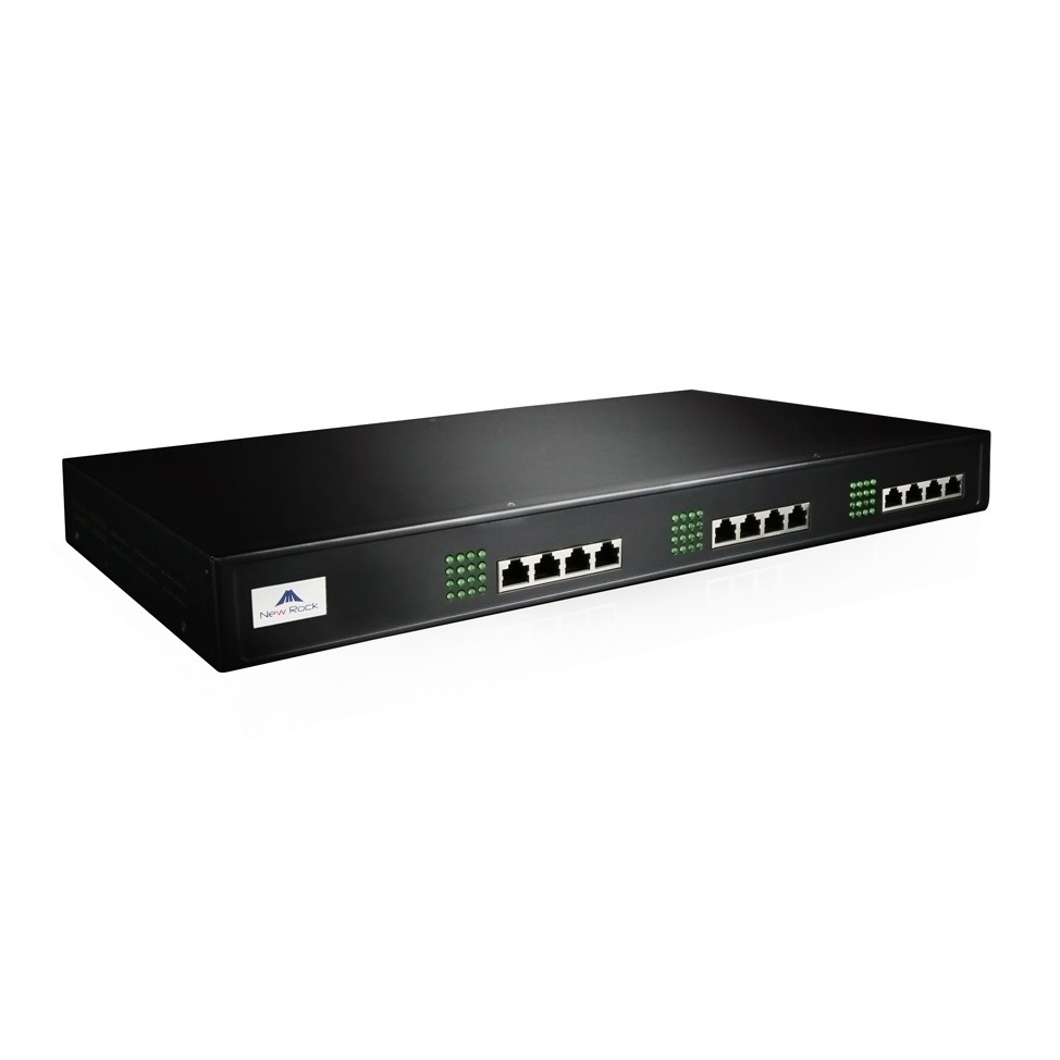 Newrock,24FXS+24FXO ports, 48 concurrent calls,2 Giga ETH ports,1U,19