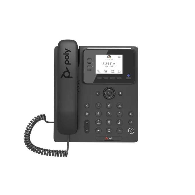 Poly CCX 350 Business Media Phone for Microsoft Teams and PoE-enabled 