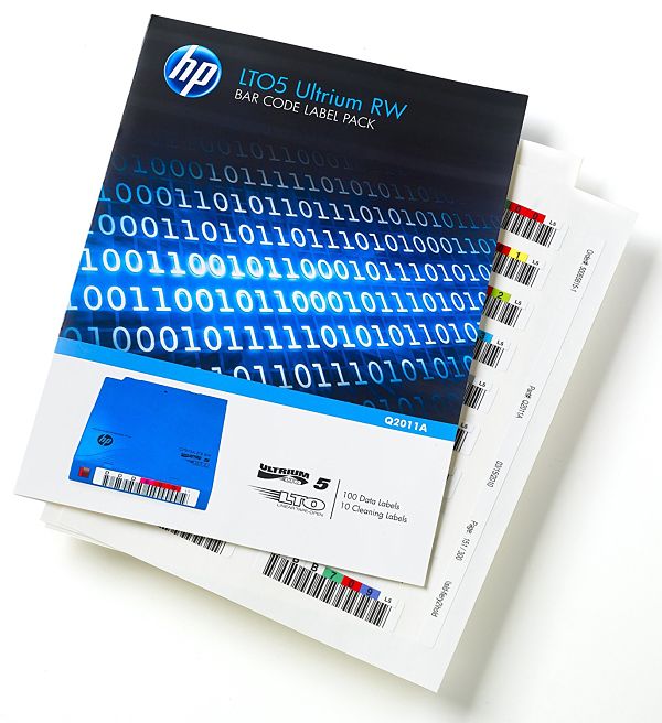 HP LTO5 Ultrium RW Bar Code Label Pack