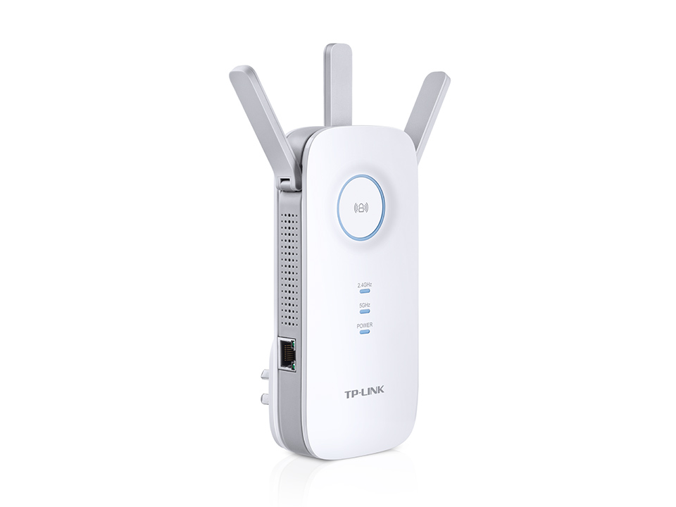 AC1750 Dual Band Wireless Wall Plugged Range Extender, with 3 fixed Antennas