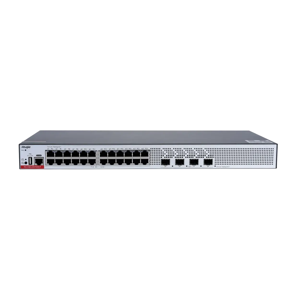 Ruijie 24-Port 1GE RJ45 Layer 3 Managed Access Switch with PoE+, 4-Port 10GE Uplink
