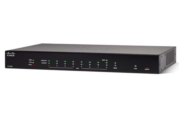  Cisco RV260 VPN Router with 8 Gigabit ports and Flexible SFP/RJ-45 combination WAN ports