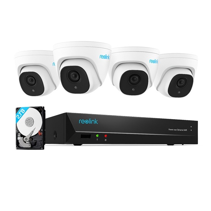 12MP UHD Security System With 24/7 Full Color Images