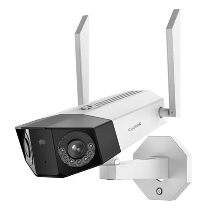 Reolink Duo 2, WiFi 4K Camera, 180° Panorama, Color Night Vision, Smart Detection, 2-Way Audio, Waterproof, Alexa & Google