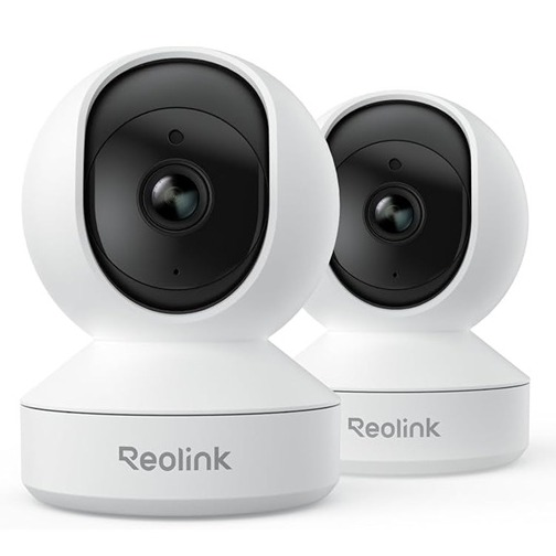 Reolink E1 4MP WiFi Camera with Pan/Tilt, 2-Way Audio, Pet/Person Detection, Time-Lapse. Works with Alexa & Google.
