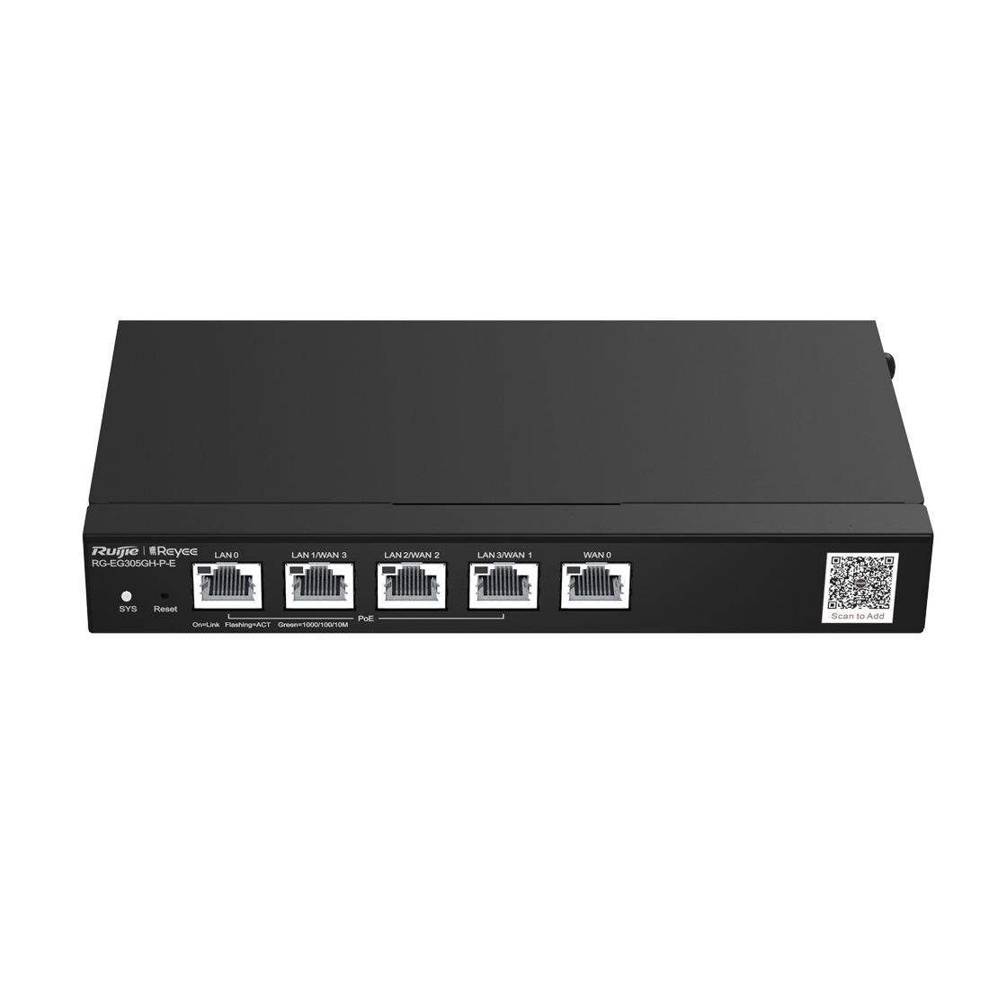 Reyee Router PoE Cloud Controller 4 PoE+ LAN Ports + 1 WAN Port
