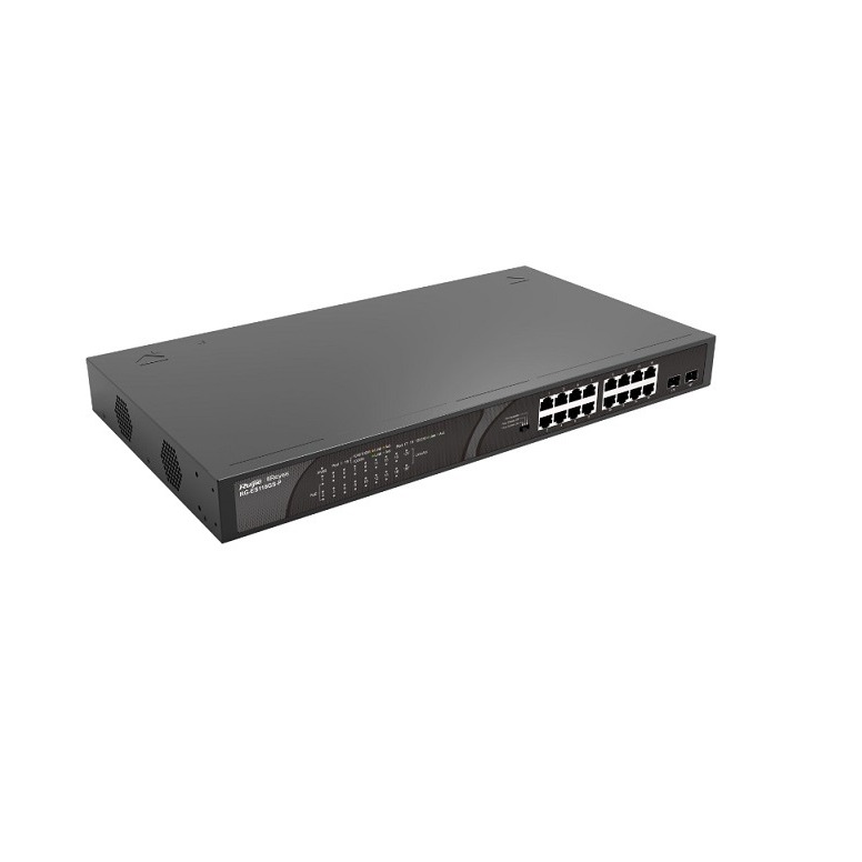 16 x 1000M copper ports and 2 x 1000M uplink SFP combo ports: 16 ports for PoE/PoE