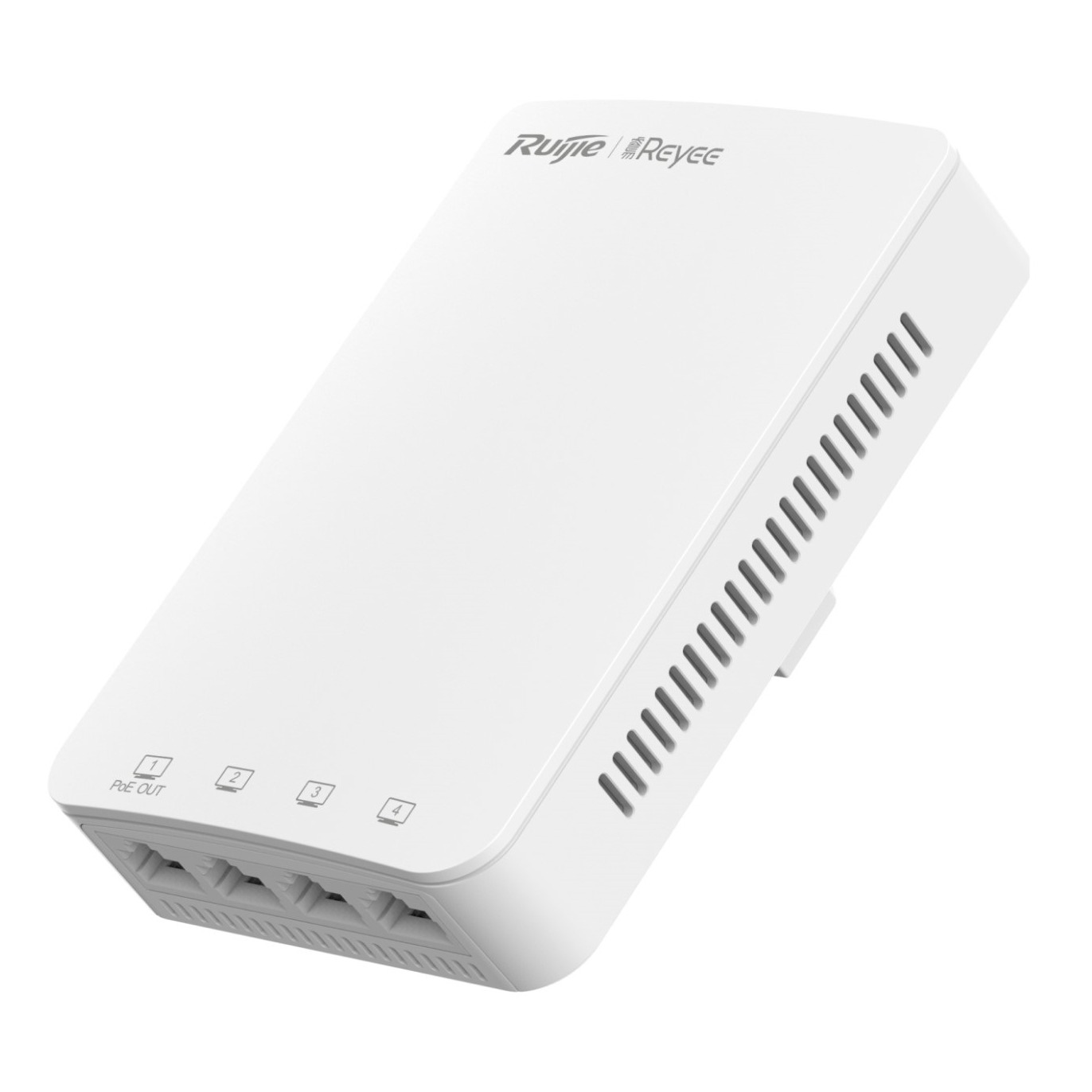 C1300 Dual Band gigabit wall plate AP, 4 front LAN ports, including 1 standard 802.3af PoE out port