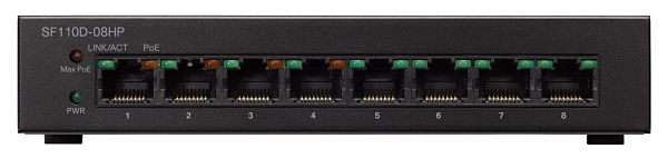 Cisco SF110D-08HP 8-Port 10/100 PoE Desktop Switch