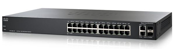 Cisco SF200-24FP  24-Port 10/100 Smart Switch, PoE, 180W Refresh