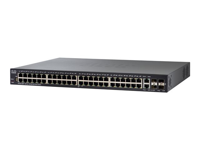 Cisco 48 10/100 PoE+ ports, 195W power budget  2 Gig copper/SFP combo + 2 SFP ports