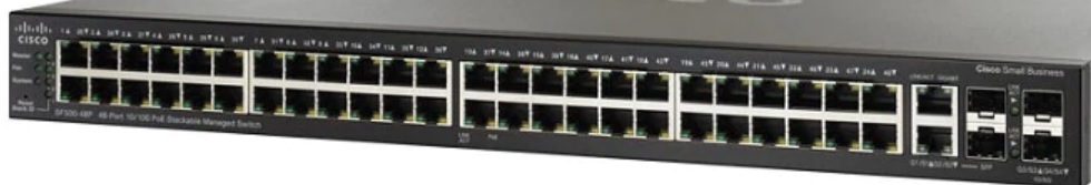 SF500-48MP 48-port 10/100 Max PoE+ Stackable Managed Switch
