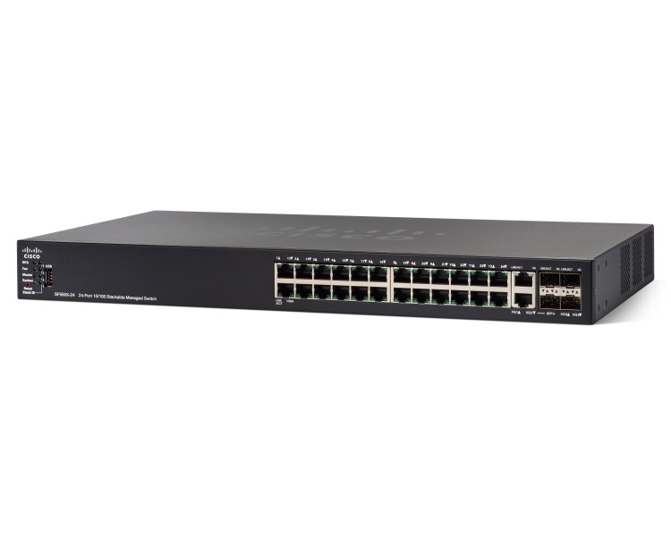 Cisco SF550X-24MP 24-port 10/100 PoE Stackable Switch