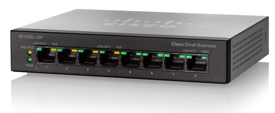 Cisco SG100D-08P 8-Port Gigabit POE Ethernet Switch