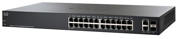 Cisco SG220-26-K9 24 10/100/1000 ports 2 Gigabit RJ45/SFP combo port