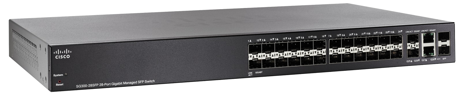 Cisco SG300-28SFP-K9 28-port Gigabit SFP Managed Switch